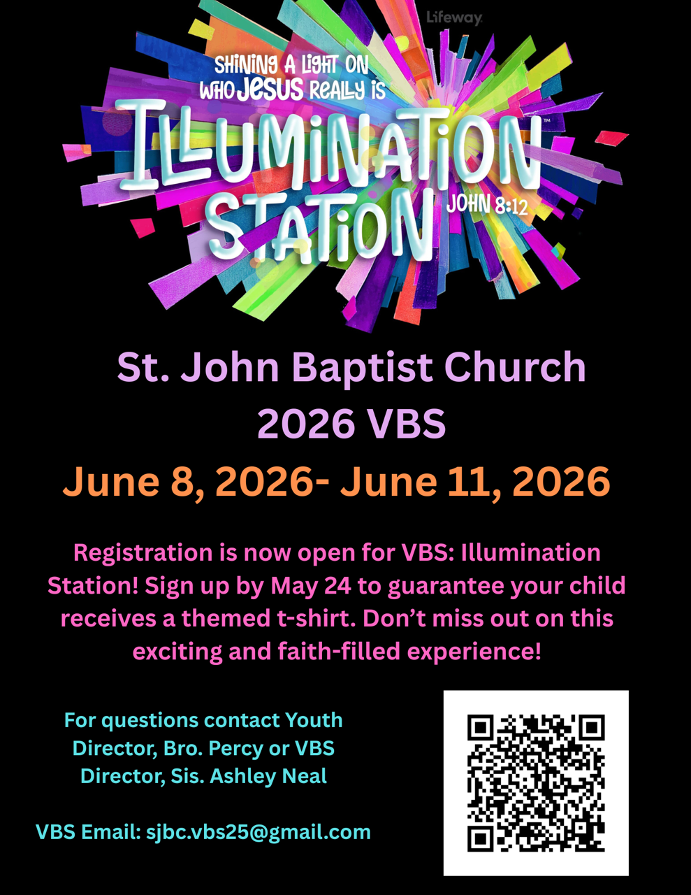 St John Baptist Church 2026 VBS Illumination Station